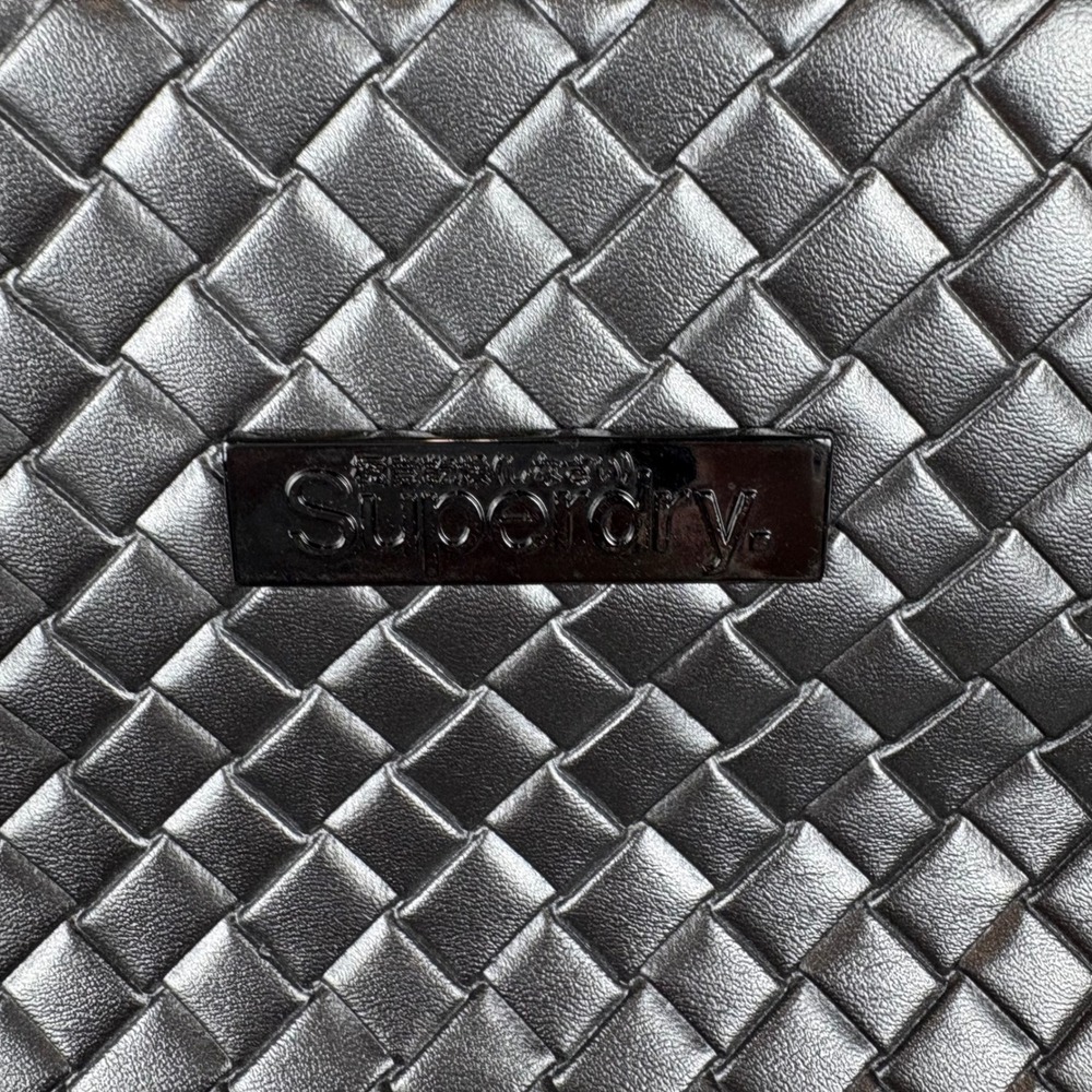 Superdry Tote Bag Metallic‎ Gunmetal - Picture 3 of 8